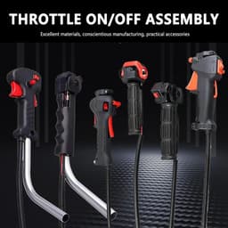 Grasmaaier Hendel - Startmechanisme Tuinmachine - Onderhoud Gazon - Ergonomisch Ontwerp - 35 cm - Zwart Wit — thumbnail 2