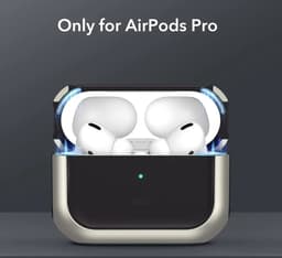 ESR Orbit Hybrid HaloLock Hoesje MagSafe Geschikt voor Apple AirPods Pro 1/2 Titanium — thumbnail 4