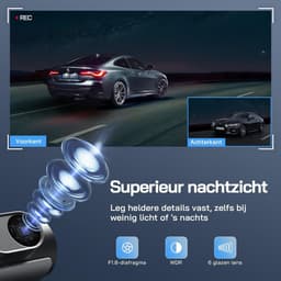 Dashcam - 4K - Ultra HD Nachtzicht - 170° Groothoek - Voor Auto — thumbnail 3
