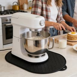 Keukenmachine Glijmat - Apparaat Onderlegger - Gemakkelijk Schuiven - Krasbestendige Basis - 40 x 27 cm - Zwart — thumbnail 3