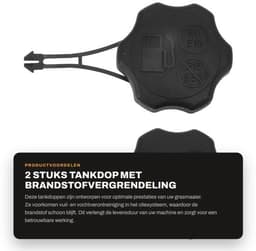 Tankdop Efficiënte Brandstofvergrendeling - Geschikt voor Grasmaaier - Motorgrasmaaier - Verlengde Levensduur - Voorkomt Vuil/Vocht - Optimale Productprestaties - Brandstoftankdeksel — thumbnail 1