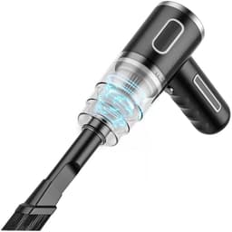 REDOM Stofzuiger 3500 Pa – Draadloze Handstofzuiger met Krachtige Zuigkracht – Lichtgewicht Stofzuiger voor Huis en Auto – Dubbele Motor – Zwart — thumbnail 2