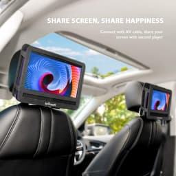 ieGeek Draagbare DVD Speler Auto - 11.5 Inch - 9,5 Inch Oogbeschermend Scherm - TV/USB/SD - Draaibaar Scherm - 5 Uur Oplaadbare Batterij - voor Kinderen en in de Auto - IK-902 - Paars — thumbnail 5