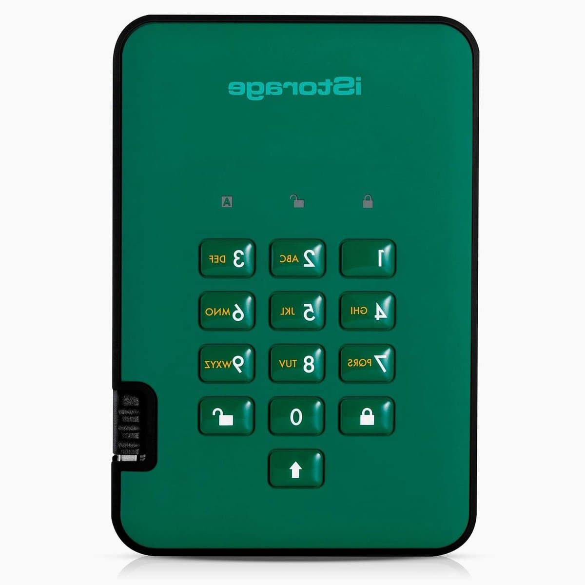 Externe SSD - Draagbare Harde Schijf - Veilige Data Opslag - Hardware Encryptie - 128 GB - Groen — afbeelding 1