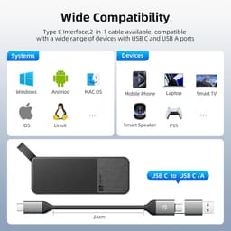 Externe SSD - Draagbare Opslag - Bestanden Overzetten - USB 3.2 Gen2 Snelheid - 2 TB - Zwart — thumbnail 5