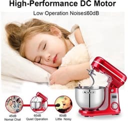 Keukenmachine - Keukenmixer - Foodprocessor - Keukenmachines & Mixers - Kitchenaid Keukenmachine - 6L Roestvrijstalen Kom – 1200W Krachtige Motor – 6 Snelheden – Zilver — thumbnail 2