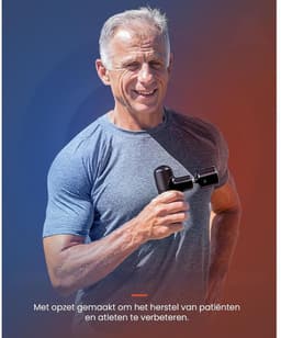 Lìon® Masage Gun - Draadloze Massage Gun - Spiermassage Apparaat - Zwart - 14cm x 12cm x 4cm — thumbnail 3