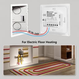Slimme Thermostaat voor Elektrische Vloerverwarming - WiFi, Programmeerbaar en Spraakgestuurd — thumbnail 3