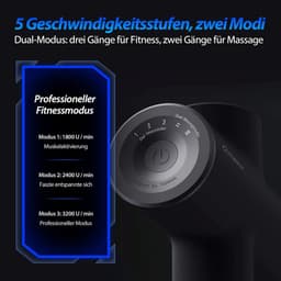 Thijox - Massage Gun SE met Oplaadstation - Krachtige Massagepistool voor Spieren, Professionele Massage, Draagbaar, Zwart, Voor Thuis en Sport — thumbnail 2