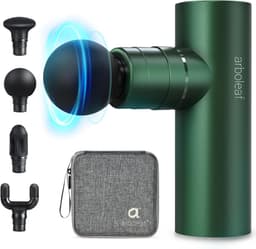 Thijox - Massagepistool Mini voor Diep Weefsel - Draagbaar Spiermassagepistool met 4 Siliconen Koppen - 3200 RPM Pijnverlichting Thuis, Kantoor, Train — thumbnail 1