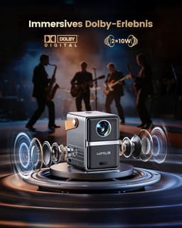 SnelShoppen - Mini-beamer 4K met Dolby Audio, Smart Projector, Compact, WiFi6, 2-weg Bluetooth, Full HD 1080P, Elektrische Focus, Auto, Verticale Trap — thumbnail 5