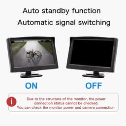 SnelShoppen - 5 Inch LCD Achteruitkijkcamera Monitor met Twee AV Modus, Duidelijk Beeld, Geschikt voor Auto, Vrachtwagen, Duurzaam, 720x272 Resolutie — thumbnail 2