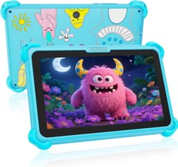SnelShoppen - Kids Tablet 7 Inch Android Tablet voor Kinderen met 32GB Geheugen, WiFi, Ouderlijk Toezicht en Geïnstalleerde Leer-Apps voor Jongens en — thumbnail 1