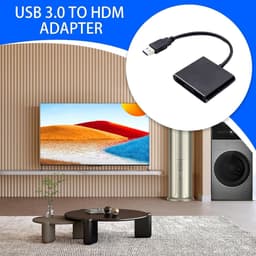 USB naar HD adapter - Videoconverter Beeldscherm - Extra Scherm Aansluiten - Plug and Play - Full HD 1080p - Grijs — thumbnail 2