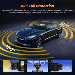 Auto Camera - Rijrecorder - Veiligheid Onderweg - Quad HD Resolutie - 3 inch Scherm - Zwart — thumbnail 4