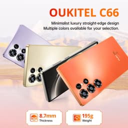 OUKITEL C66 Smartphone 4G-16 RAM-128ROM-6.73 inch HD 120HZ-5000 mAh-64MP camera-Android16 — thumbnail 4