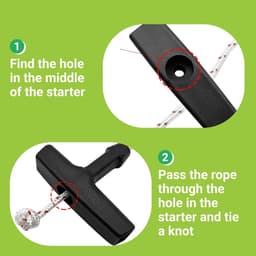 Startkabel grasmaaier 10m - 4mm nylon - vervangingskoord - geschikt voor verschillende machines - ShopVlot — thumbnail 4
