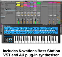 Novation MiniNova - Synthesizer Met Vocoder - 37 Mini-Toetsen - UltraNova Sound Engine - 18 Stemmen - VocalTune - 12-Bands Vocoder - Meegesloten Ganzenhalsmicrofoon — thumbnail 2