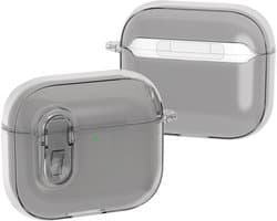 Mobigear Hoesje geschikt voor Apple AirPods 4 Hardcase Hoesje | Mobigear Crystal Clip - Grijs