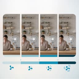 Vloerventilator Draadloos – 7200 mAh Accu – Opvouwbaar & Telescopisch – 4 Snelheden – Afstandsbediening — thumbnail 3