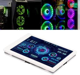 SnelShoppen - 3.5 Inch IPS USB Mini Scherm - Draagbaar Computer Temperatuur Monitor - PC CPU Gegevensmonitor - 320 x 480 Resolutie - Wit - Oogbescherm — thumbnail 2