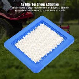 Luchtfilter Hoogwaardige Vervangingsset - 5 Stuks - Eenvoudige Installatie - Geschikt voor 491588/491588S/399959 - Afmetingen 13,2 x 11,3 x 2 cm - Hoge Kwaliteit - Grasmaaierfilter — thumbnail 2