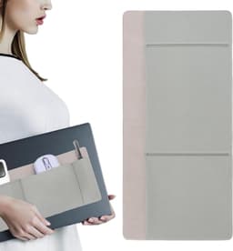 Harde schijf houder - Mobiele organizer - Werkplek optimaliseren - Drie handige vakken - 27 x 13 cm - Grijs — thumbnail 1