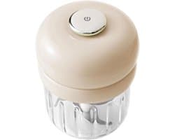 Elektrische Knoflookmolen - Mini Hakmolen Keuken - Snel Ingrediënten Hakken - Gelijkmatige Hakprestaties - 12 x 12 x 12 cm