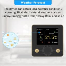 Slimme Thermostaat - Vloerverwarming Regelaar - Comfort Verhogend - App Afstandsbediening - 3A - Wit — thumbnail 5