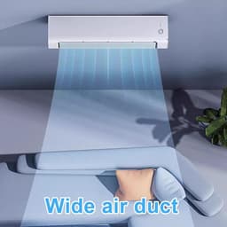 Draagbare Airco - Mobiele Koeler - Ruimte Koelen - Geen Raam Nodig - 60 Graden Oscillatie - Wit — thumbnail 3