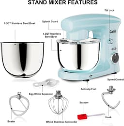 Keukenmachine - Kneedapparaat - Bakken Thuis - 3-in-1 Functionaliteit - 9 Liter Capaciteit - Blauw — thumbnail 5