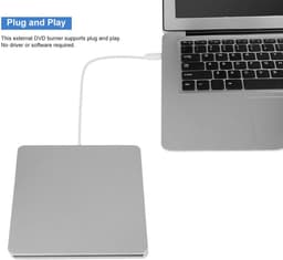 Externe DVD Brander - Optisch Station - Data Archiveren - Stille Werking - Compact Formaat - Zwart — thumbnail 3