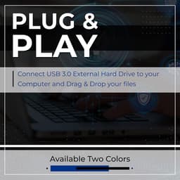 Externe Harde Schijf - Draagbare Opslag - Bestanden Opslaan - Plug and Play - 500 GB - Zwart — thumbnail 2