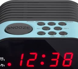 Lenco CR-07 Blue - Wekkerradio met Slaaptimer - Dubbel alarm - Blauw — thumbnail 5