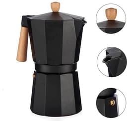 Kinvara Moka Koffiezetter - 650 ml - zwart - aluminium - Italiaanse koffie — thumbnail 3