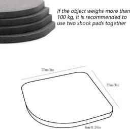Anti-vibratiepads voor huishoudelijke apparaten - Geluidsabsorberend, rubberen voetpads, trillingsdempers (8 stuks) — thumbnail 4