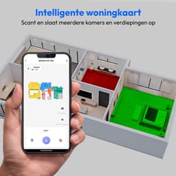 MEDION Robotstofzuiger met 3-in-1 afzuigstation, lasernavigatie en dweilfunctie X55 SW+ (10.000 Pa zuigkracht, roterende moppen, kruislasertechniek) — thumbnail 4