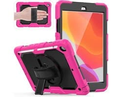 Beschermhoes voor iPad 10,2 inch 2021/2020/2019 - Schokbestendig met 360° Stand en Schouderriem