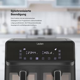 8000 BC Heteluchtfriteuse met Twee Manden - 8L Capaciteit, Digitale Instellingen en Vooraf Ingestelde Programma's — thumbnail 3