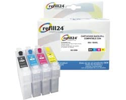 Navulbare Inktcartridges voor 604/604XL - Geschikt voor XP-2200, 2205, 3200, 3205, 4200, WF-2910, 2930, 2835, 2950