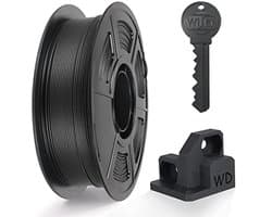 3D-printer filament 1,75 mm koolstofvezel gevuld PETG - 1 kg mat zwart