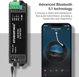 Mini Bluetooth Versterker 2-Kanaals voor Passieve Luidsprekers met TWS, AUX voor Wand, Plafond en Marine Installaties — thumbnail 4