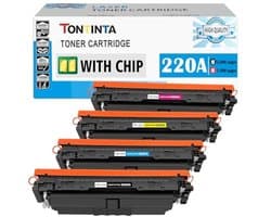 220A Compatible Toner Cartridges in 4 Colors for Color LaserJet Pro Printers