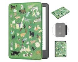 Stijlvol Kunstlederen Hoesje voor 6.8" Kindle Paperwhite - Automatisch Wekken/Slaap met Handriem