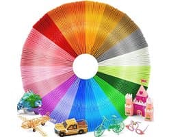 20 Kleuren 3D Print Filament - PLA Vullingen 1,75 mm voor 3D Pennen en Printers