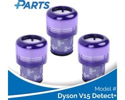 Dyson V15 Detect+ Filters (3 Stuks, Plus.Parts® alternatief voor 970013-02)