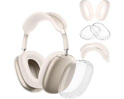 Beschermhoezen voor AirPods Max Oortjes - Siliconen Earcup Covers (Sterrenlicht)
