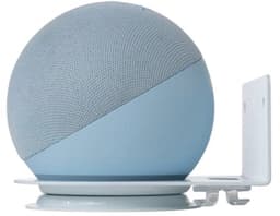 Ruimtebesparende Metaal Wandhouder voor Homepod Mini en Google Home Mini met Geïntegreerde Kabelgeleiding — thumbnail 3