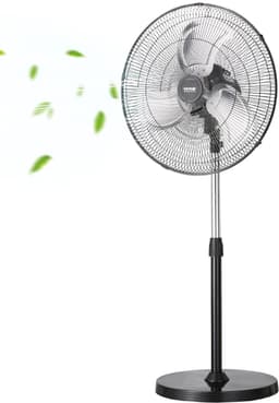VEVOR 570mm Staande Ventilator 3 Snelheid 110,5-138cm Hoogte Verstelbaar — thumbnail 5