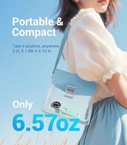 Draagbare Handheld Turboventilator - 5 Versnellingen - Tot 12 Uur Beter Koelen - 3-in-1 Ventilator voor Outdoor en Reizen — thumbnail 3